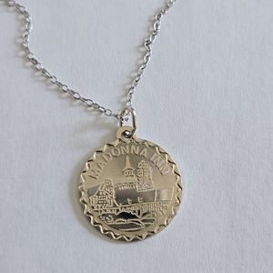 925 sterling silver Madonna Inn pendant necklace